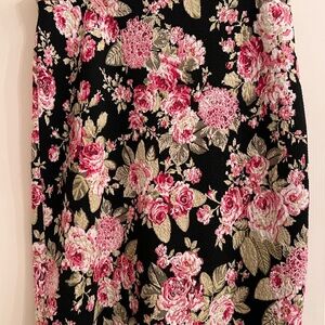 Maeve Black and Pink Pencil Skirt for Cocktail Nights